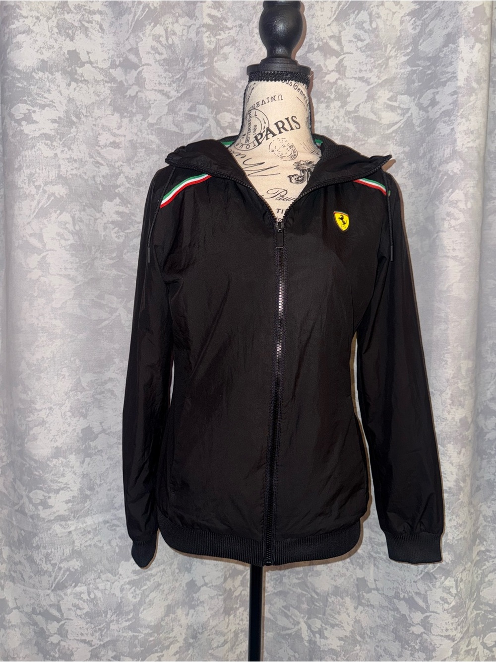 Ferrari X PUMA 10th Anniversary Women’s Black Hooded Lightweight Jacket